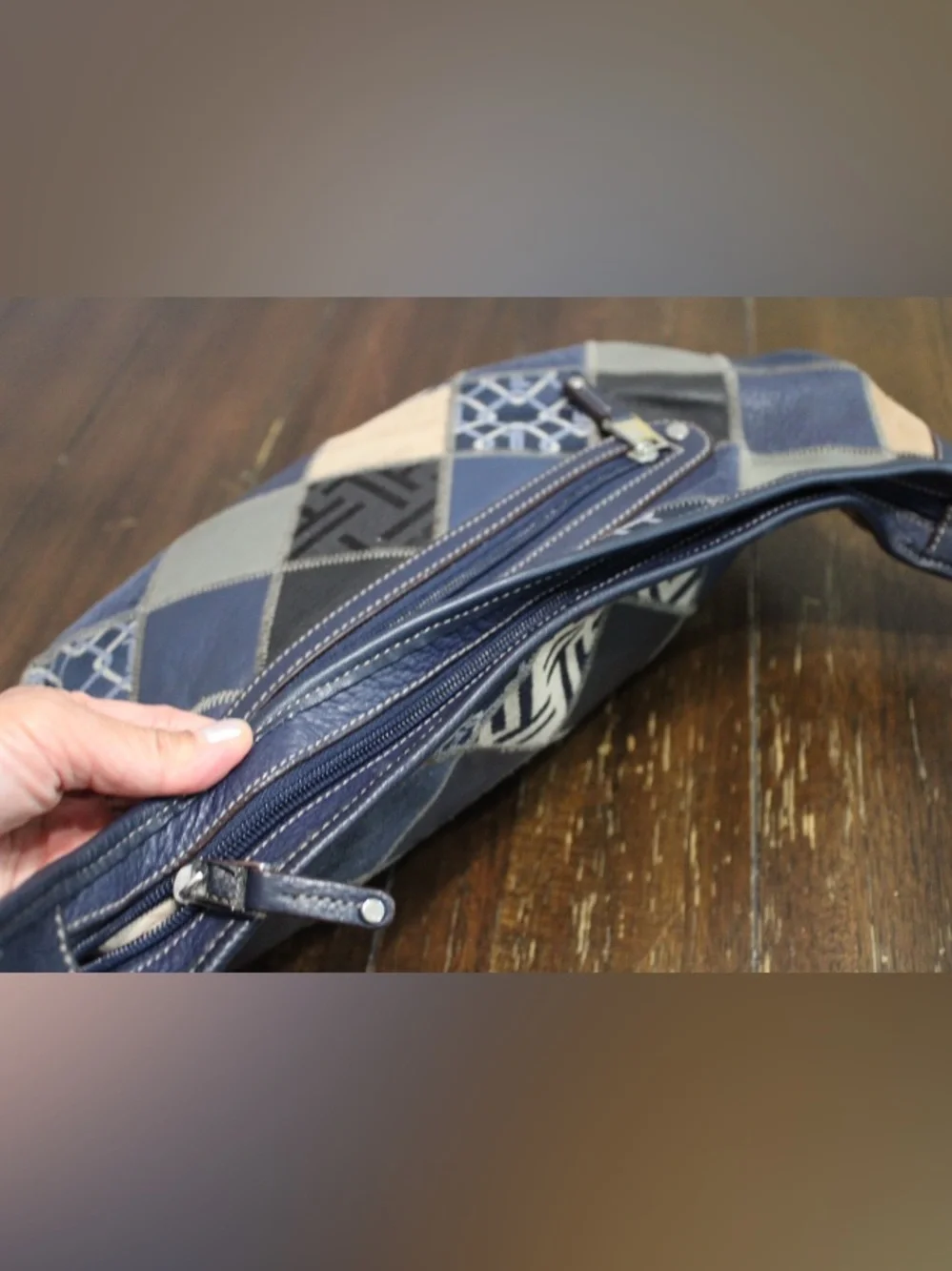 Tignanello patchwork hobo bag